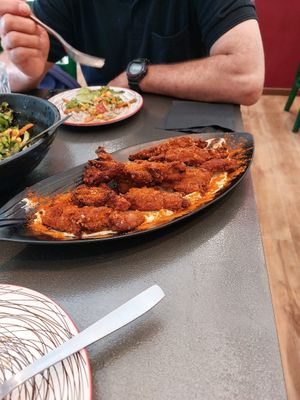 mushroom nuggets at Tarantula in Thessaloniki