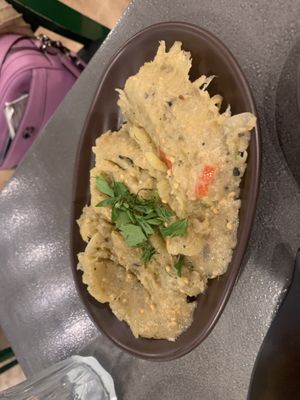 Eggplant dip  at Tarantula in Thessaloniki