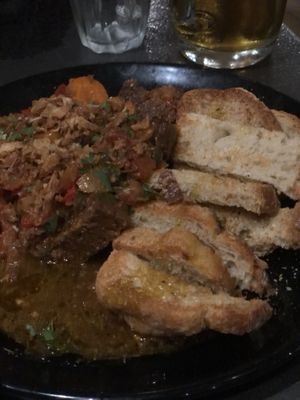 Seitan sausage stew  at Tarantula in Thessaloniki