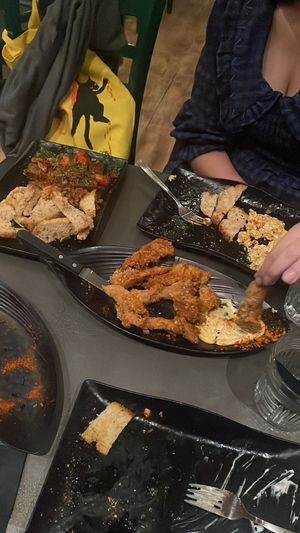 Mushroom nuggets, spetsofai  at Tarantula in Thessaloniki