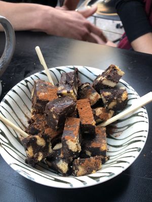 Hmmm choc biscuit salami. at Tarantula in Thessaloniki