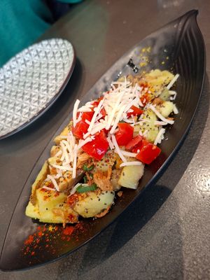 Potato salad at Tarantula in Thessaloniki