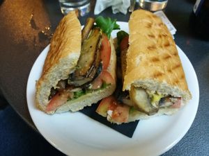 Mushroom sandwich at Tarantula in Thessaloniki