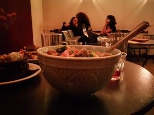 I said it was small portions, I take back what I said. I'm completely stuffed.  at Tarantula in Thessaloniki