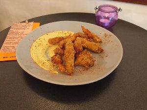 Tarantula's latest dish! 
Mushroom nuggets at Tarantula in Thessaloniki