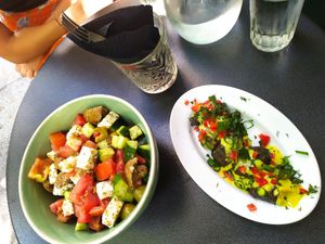 Greek salad at Tarantula in Thessaloniki