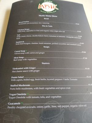 The place is now selling meat!!! at Mystic Vegan in Athens