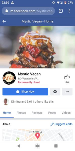 HappyCow, please update at Mystic Vegan in Athens