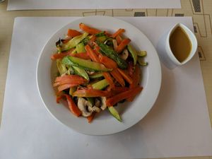 Mystic roasted vegetables at Mystic Vegan in Athens