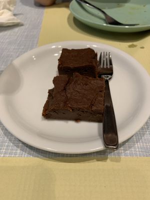 *Bonus desert brownie  at Mystic Vegan in Athens