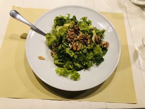 Walnut-apple salad  at Mystic Vegan in Athens