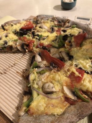 Great vegan pizza :) at Mystic Vegan in Athens