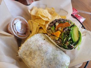 El Vegan Burrito at Chinollo in Carson