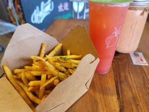 The fries are really good and the drink as well. at Chinollo in Carson