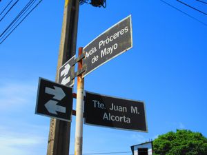 Corner where it's located at Comida Vegetariana in Asuncion