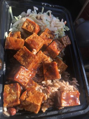 BBQ tofu plate  at Caribbean Haven in Ventura