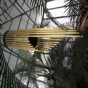 Huge wind chime in back room/garden. at Vegetariano Zanahoria in Guadalajara