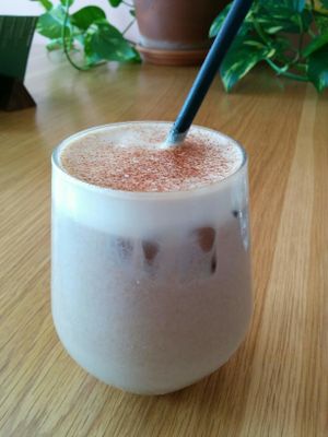 Iced Cacao at Flora by Greenhouse Canteen in West End