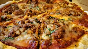 🍕🍛🌿🩷 at Karma Kitchen Cafe in Newcastle Upon Tyne