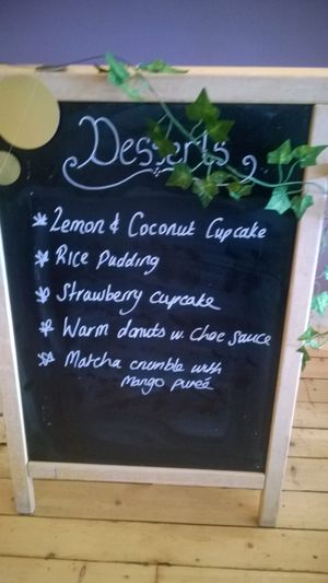 Desserts at Karma Kitchen Cafe in Newcastle Upon Tyne
