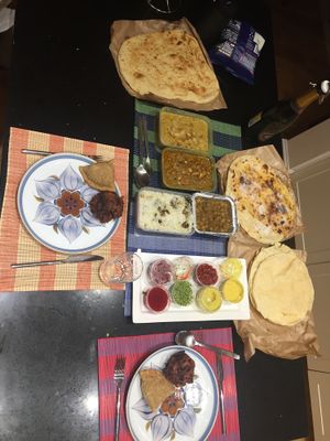 A fantastic Indian feast! at Karma Kitchen Cafe in Newcastle Upon Tyne