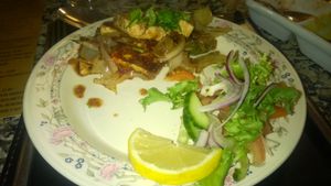 Tofu tikka at Karma Kitchen Cafe in Newcastle Upon Tyne