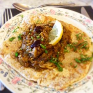 Kattal chaat puri, lovely  at Karma Kitchen Cafe in Newcastle Upon Tyne