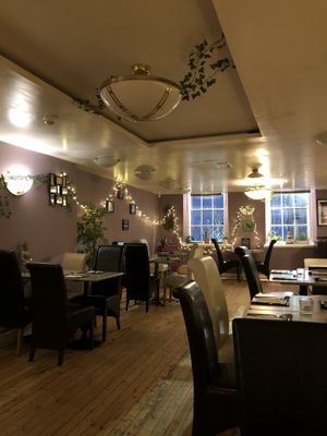 Modern and elegant interior  at Karma Kitchen Cafe in Newcastle Upon Tyne