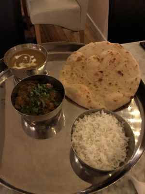 Thali  at Karma Kitchen Cafe in Newcastle Upon Tyne