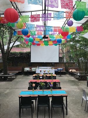 Brasil back patio - private party  at Brasil in Houston