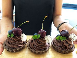 delicious chocolate mini pies at Le Bontemps in Seoul