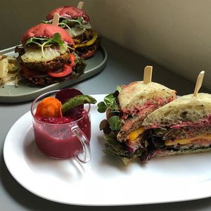 vegan sandwiches at Le Bontemps in Seoul
