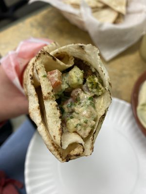 Falafel sandwich!   at QuickChick in Pittston