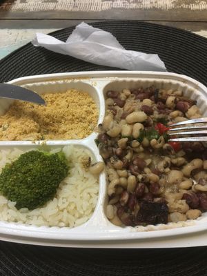 From the freezer to the microwave in plastic! Not so great.  at Vegacy in Sao Paulo