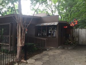 outside at El Rey Burrito Lounge in Montgomery