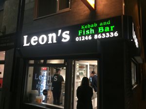 Outside  at Leon's in Clay Cross