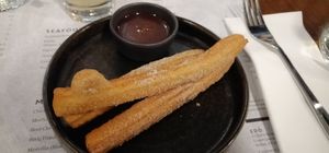 Vegan churros and chocolate at EDO in Belfast