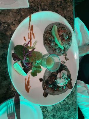 Quinoa Tofu and Hongas taco  at Lokos Takos Taqueria in Fort Lauderdale