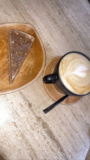 Salted caramel cheesecake (vegan)  at Kula in Pisac