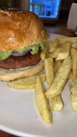 Beyond burger (omg I missed this alternative )  at Kula in Pisac