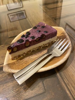 Vegan blueberry cheesecake (was my fav by a lot)  at Kula in Pisac