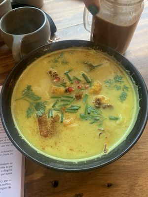 Thai soup  at Kula in Pisac