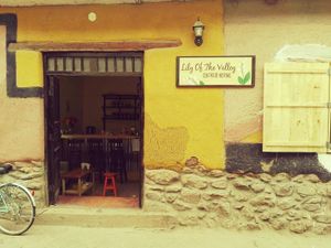 The front of the cafe! at Kula in Pisac