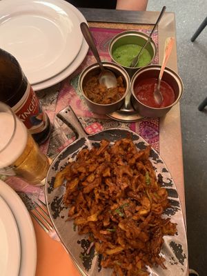 Onion Bhaji starter  at Indian Lounge in Nice