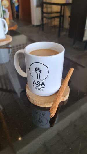 Dirty chai at Asa Vegan Kitchen and Studio in Chiang Mai