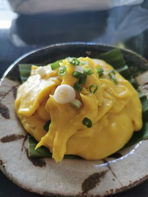 Chickpeas scrambled eggs at Asa Vegan Kitchen and Studio in Chiang Mai
