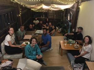 Upstairs Patio at Asa Vegan Kitchen and Studio in Chiang Mai
