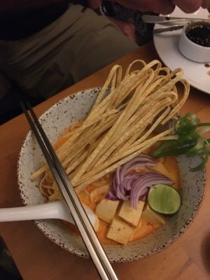 Khao Soi at Asa Vegan Kitchen and Studio in Chiang Mai