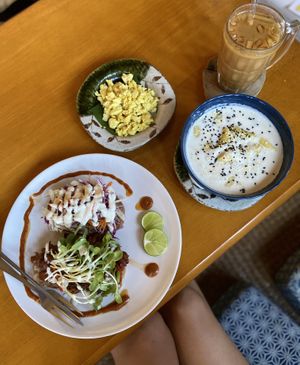 Delicious food!!!!  at Asa Vegan Kitchen and Studio in Chiang Mai