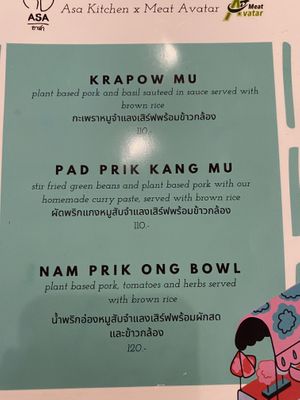 Love all the vegan versions!  at Asa Vegan Kitchen and Studio in Chiang Mai